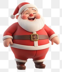 PNG A Happy Santa Claus laughing illustration christmas character.