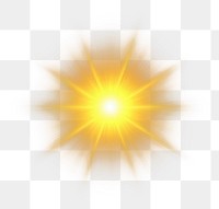 PNG An isolated gold blink sun ray light effect background lighting outdoors.