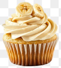 PNG An isolated banana cupcake dessert food delicious.