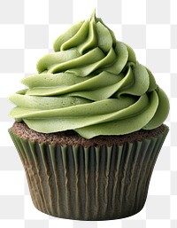 PNG An isolated greentea cupcake dessert photography food.