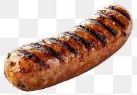 PNG An isolated one grilled sausage food meat barbecue.