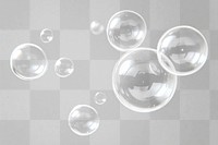 PNG A group of transparent bubbles floating background spheres image.