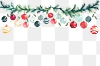 PNG Christmas balls celebration illustration accessories.