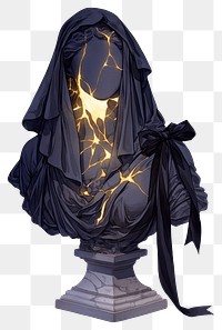 PNG Illustration glowing statue cracks.