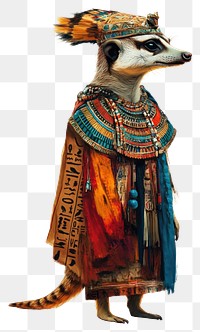 PNG Animal egyptian meerkat pharaoh.