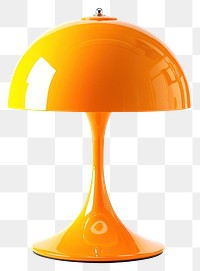 PNG Modern lamp orange contemporary dome-shaped.