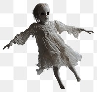 PNG Ghost floating figure dress.