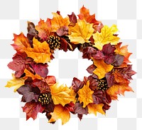 PNG Fall Wreaths wreath leaves leaf.