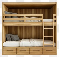 PNG Modern double bunk bed furniture space-saving contemporary.