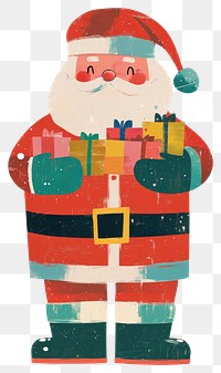 PNG Happy santa claus art illustration christmas.