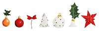 PNG Christmas Ornaments christmas ornaments snow.