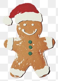 PNG Gingerbread man gingerbread illustration christmas.