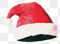 PNG Pink Santa Hat illustration christmas green.