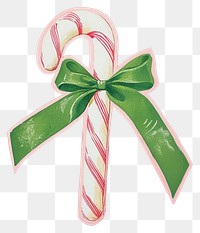 PNG Christmas candy cane illustration background green.