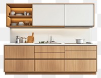 PNG White modern cabinet kitchen cabinets minimalist furniture.