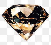 PNG A diamond illustration watercolor gemstone.