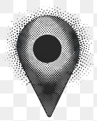 PNG Location icon black white art.