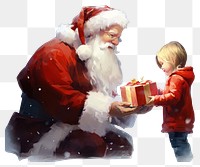 PNG Santa Claus christmas adult gift. 