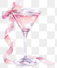 PNG Pastel coquette cocktail illustration beverage martini.