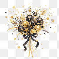 PNG Coquette Confetti Explosion illustration confetti ribbon.