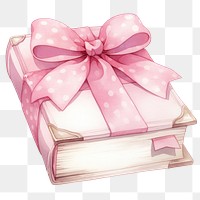 PNG Illustration ribbon gift book.