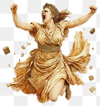 PNG An ancient Greek angry goddess art wedding female.