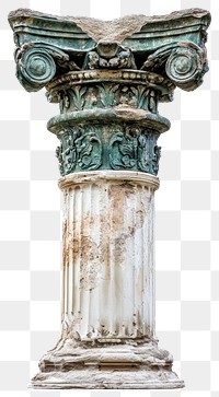 PNG Blakc green Greek ancient column architecture pillar historical.