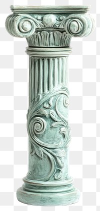 PNG Pastel green Greek ancient column pillar architecture decorative.