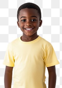 PNG Black boy photo portrait t-shirt.