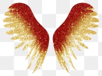 PNG Angel wing red white background.