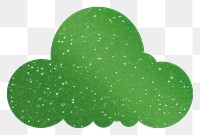 PNG Green cloud icon white background produce skating.