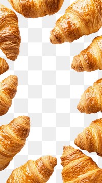 PNG Croissant croissants background white.