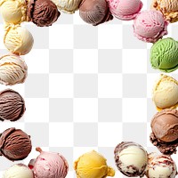 PNG Icecream background dessert frame.