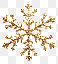 PNG A golden glitter snowflake frame decoration christmas nature.