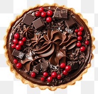 PNG A Christmas Chocolate tart chocolate confectionery dessert.