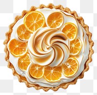 PNG A Christmas orange meringe pie photography dessert pastry.