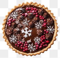 PNG A Christmas nutella chocolate pie decorations christmas dessert.