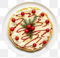 PNG A Christmas pancake food decorations christmas.