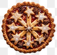 PNG A Christmas pie dessert food star-topped.