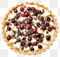 PNG A Christmas white chocolate cranberry tart dessert pastry cream.