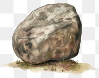 PNG An isolated stone illustration watercolor realistic.