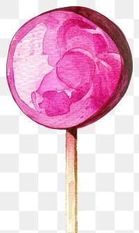 PNG Lollipop sweets illustration watercolor.