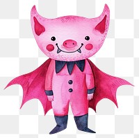 PNG Vampire illustration cute pink.