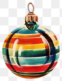 PNG Christmas bauble christmas ornament vintage.