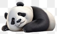 PNG Panda wildlife cartoon mammal. 