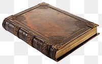 PNG Antique leather bound book publication wallet diary.