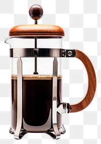 PNG French press coffee drink cup. 