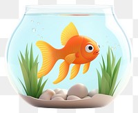 PNG Goldfish aquarium cartoon animal. 