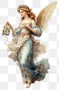 PNG Flying Angel Holding a giftbox angel holding adult. 