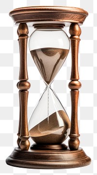 PNG Hourglass white background deadline accuracy. 